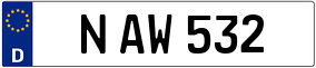 Trailer License Plate